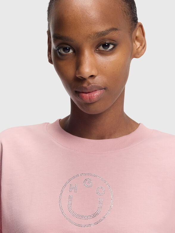 Oversized T-shirt with rhinestones - 4