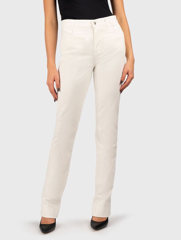 Straight fit corduroy trousers - 0