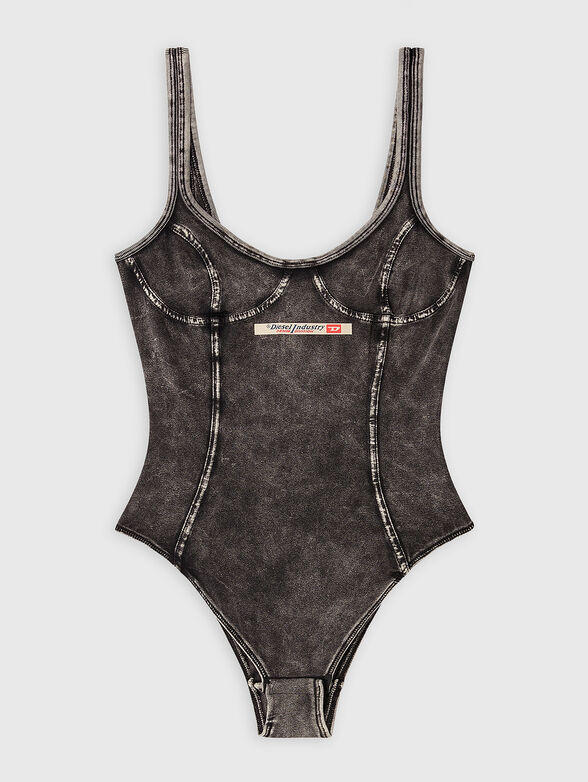 CAMI-DNM bodysuit with washed effect - 4