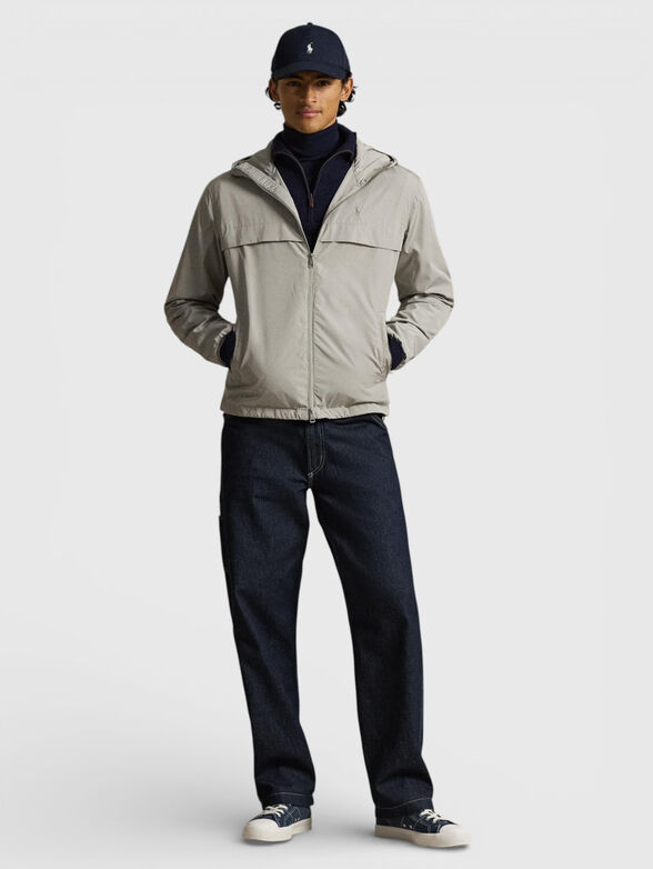 Hooded jacket with a double zip - 2