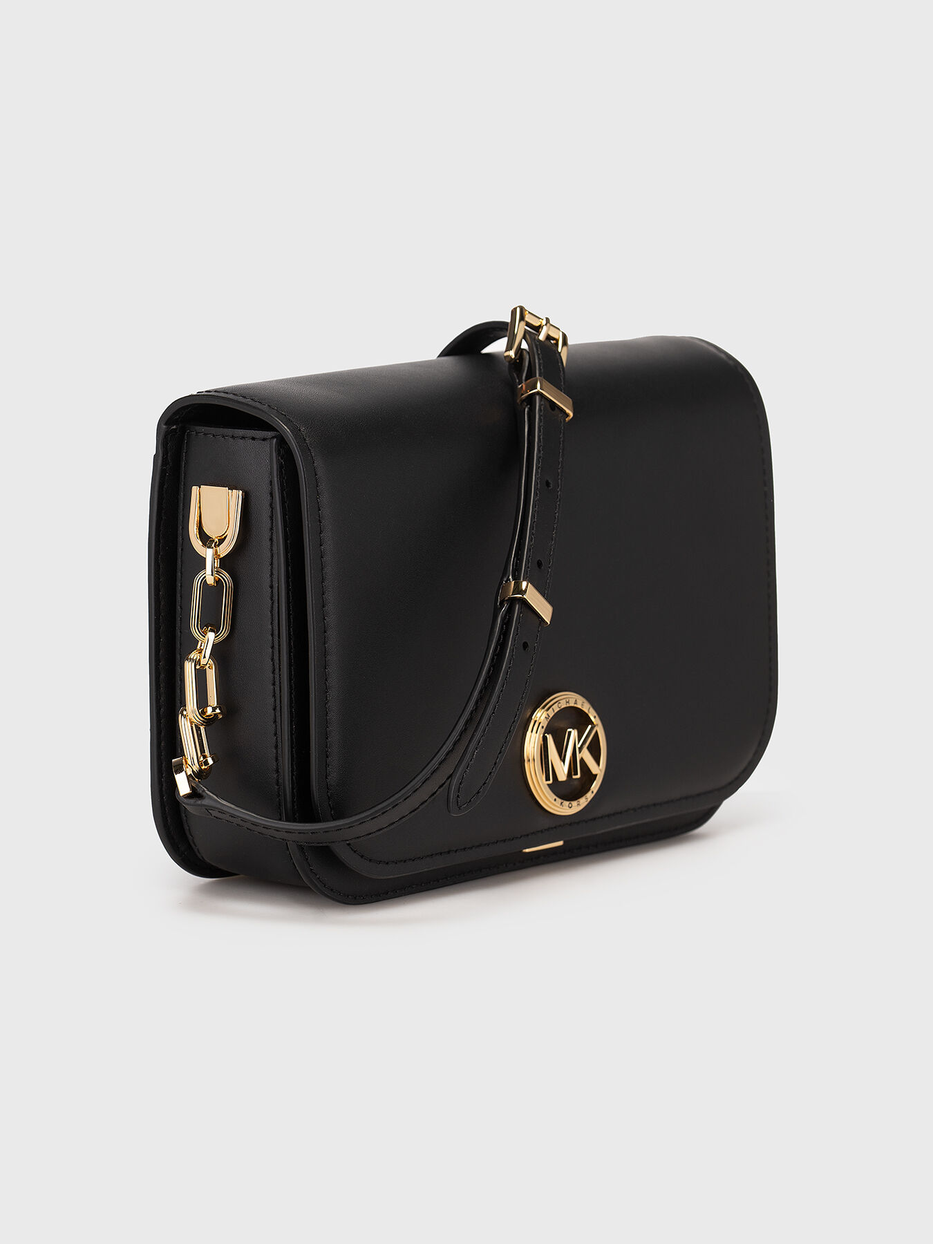 Black leather crossbody bag brand MICHAEL KORS — Globalbrandsstore
