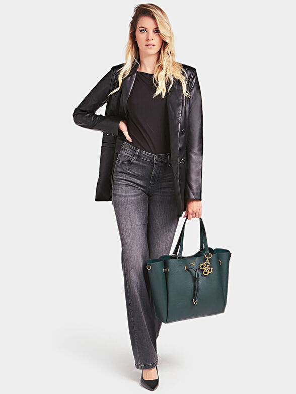 DIGITAL CHARM Shopper bag in green - 2