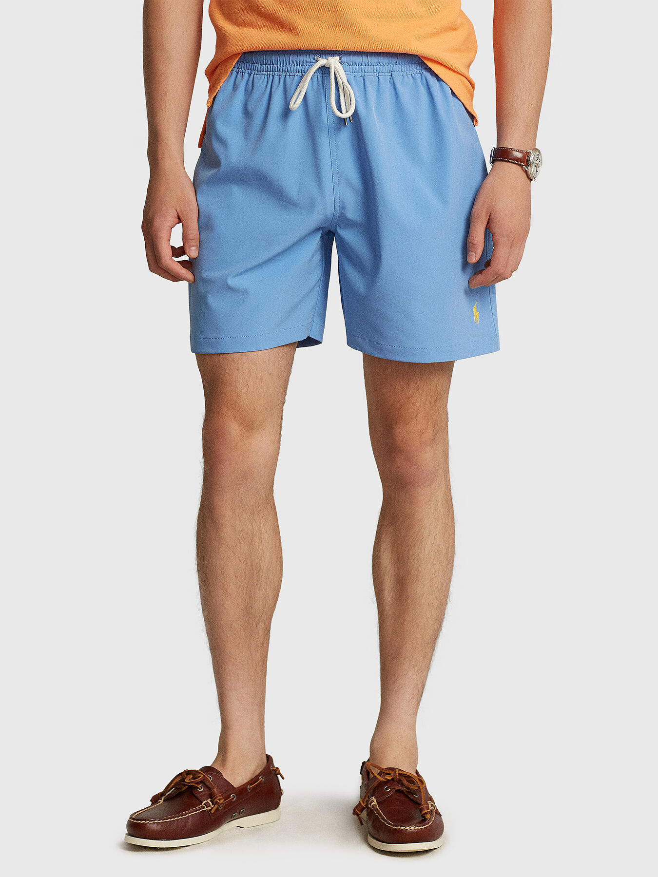 Baby blue polo shorts outlet
