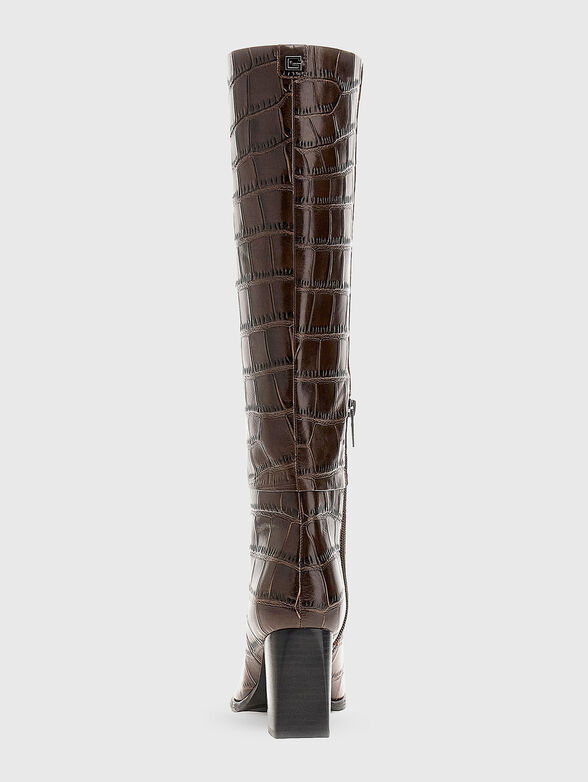 PERINNA boots with crocodile effect - 3