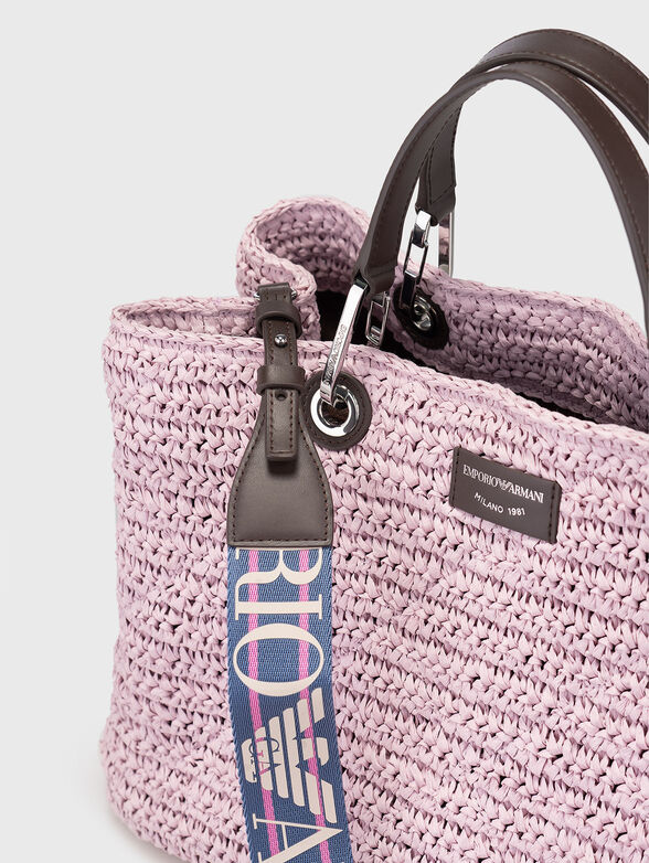 Large bag with knitted texture - 5