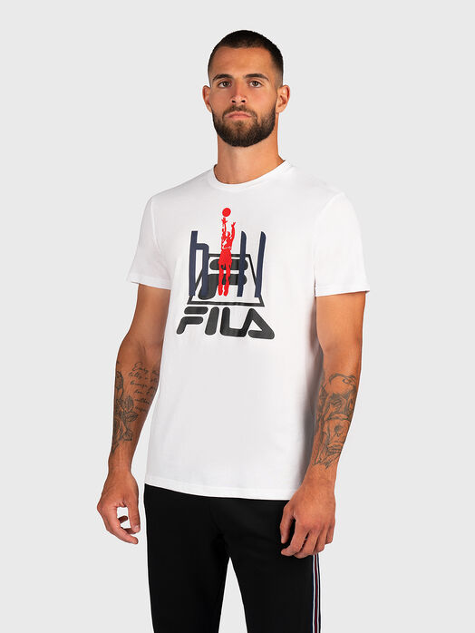 FICO black T-shirt with logo print