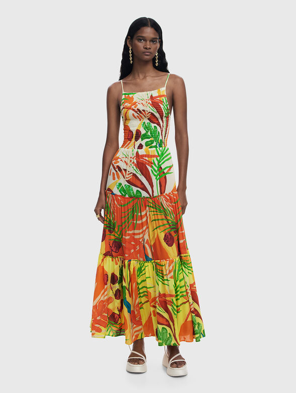 Tropical ruffle dress - 1