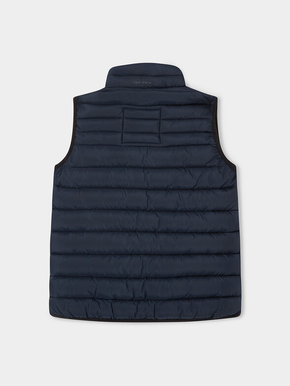 GROBY blue vest with quilted effect - 2