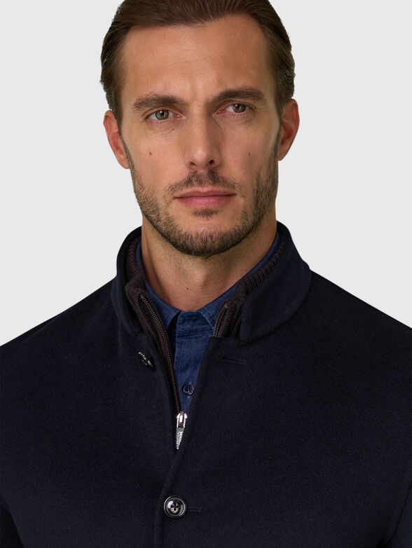 KYOTO Dark blue wool blazer - 4