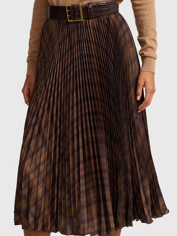 Midi pleated skirt - 3