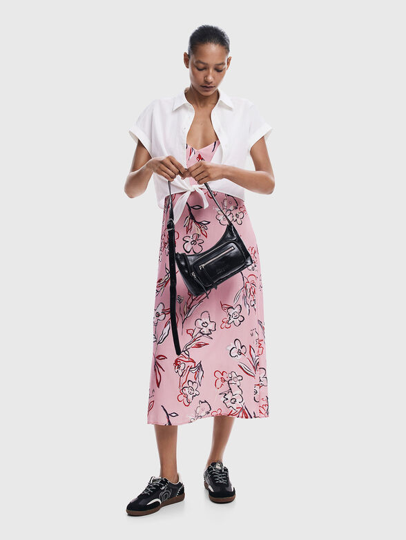 2-in-1 midi dress with detachable top - 1