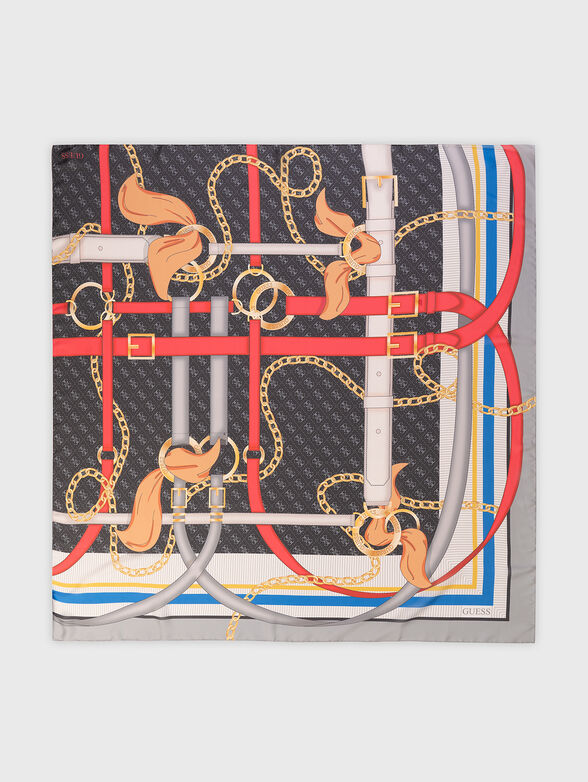 Square scarf with print - 2