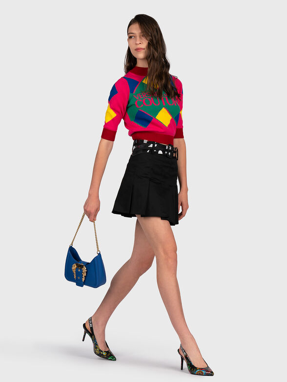 Sweater with short sleeves and logo - 2