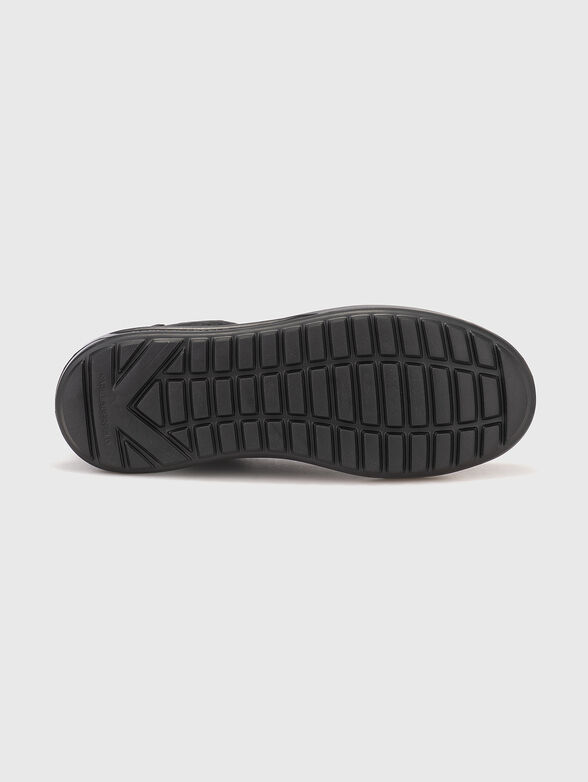 KAPRI LUG leather sports shoes with monogram logo - 5
