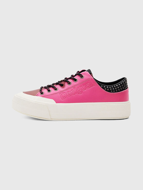 Eco leather studded sneakers  - 1
