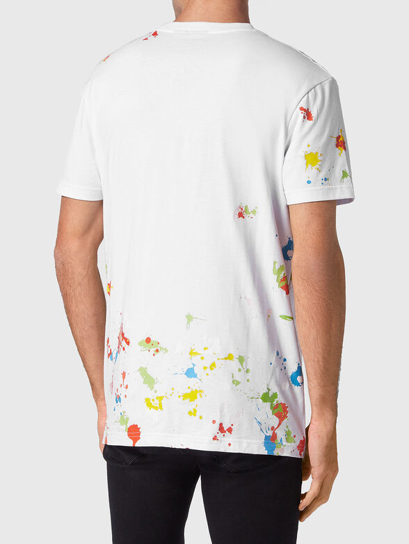 Cotton T-shirt with art print - 3