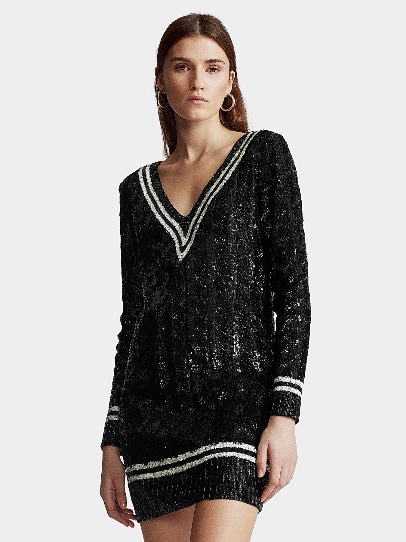 Sequin sweater dress discount
