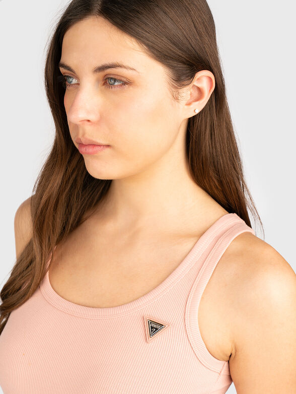 COLETTE beige рibbed top - 4