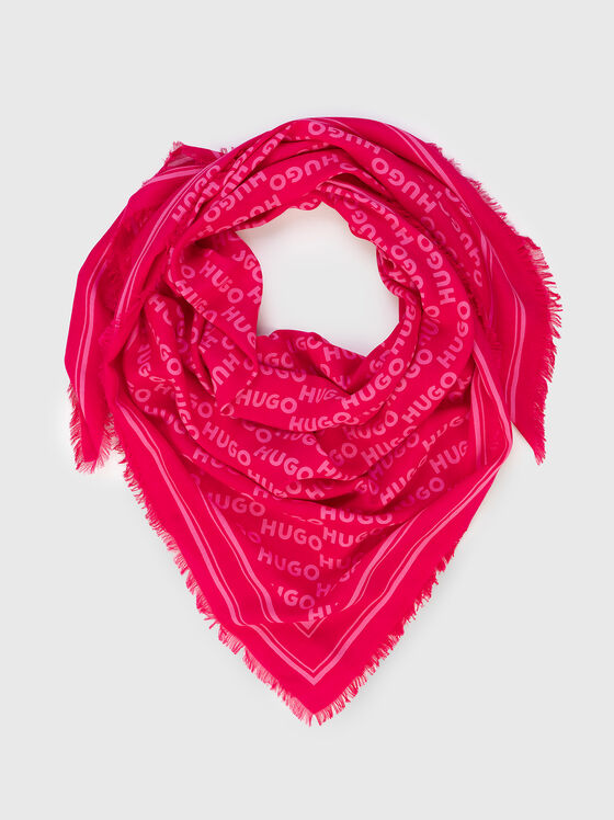 ALYCIA scarf with monogram logo print - 1