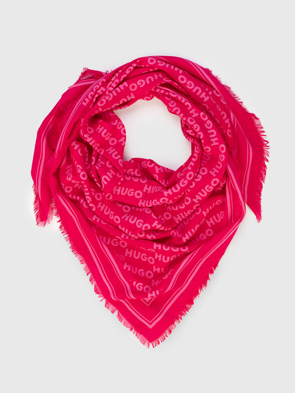 ALYCIA scarf with monogram logo print - 1