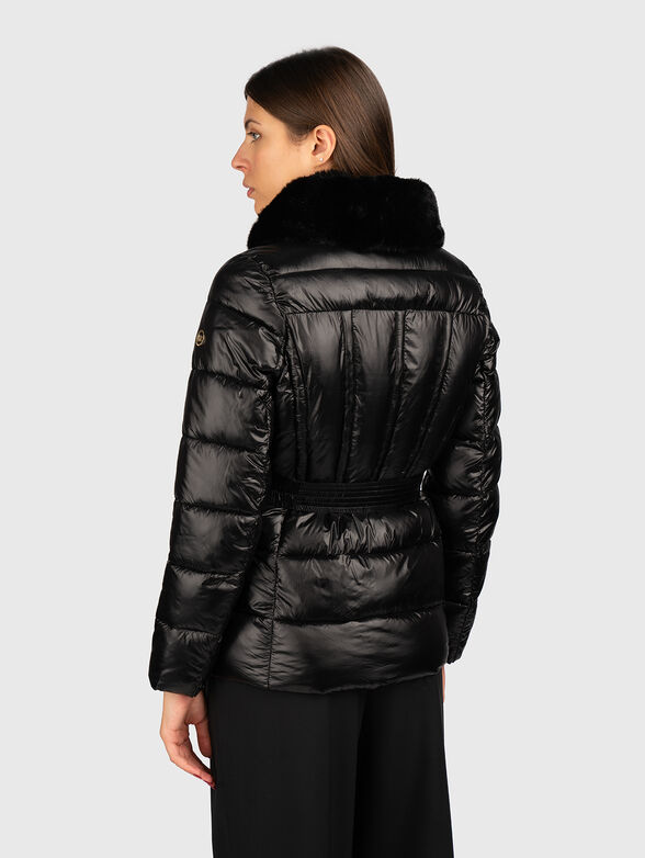 Padded jacket with removable collar - 2