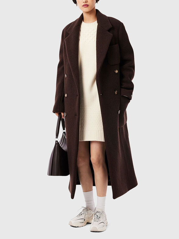 Knitted dress made of wool blend  - 4