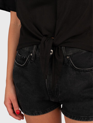 ODESSA cotton T-shirt with embroidery - 4