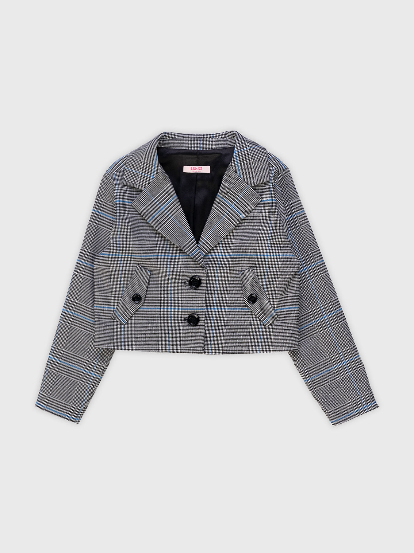 Short plaid jacket sale