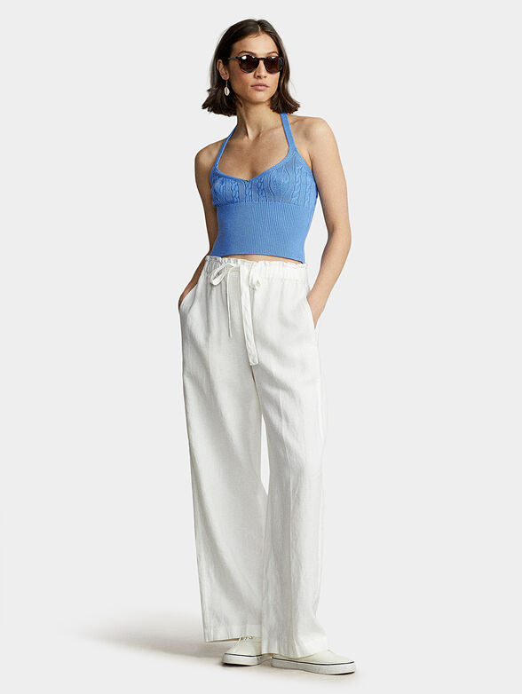 Blue knitted top - 2