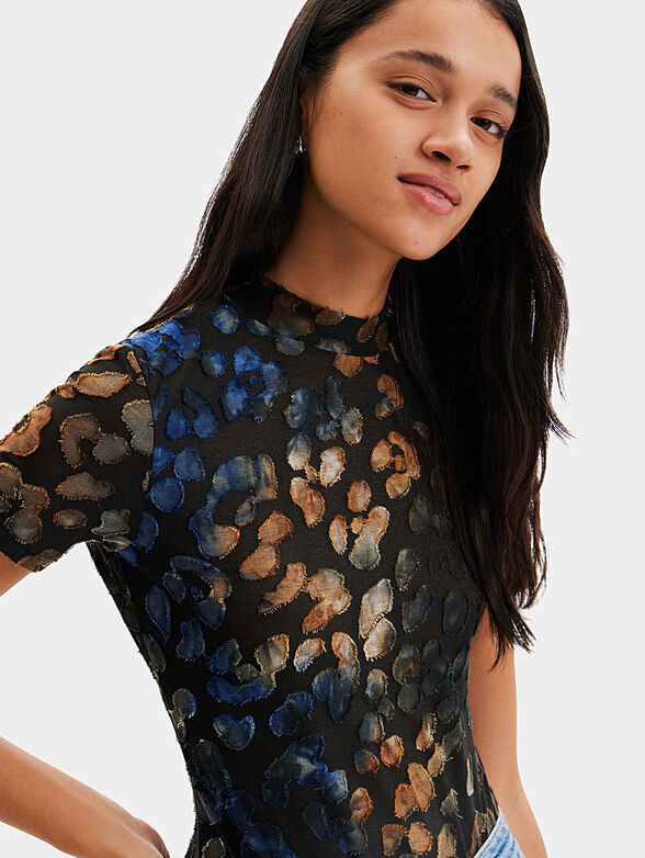 FELINO bodysuit with animal print - 4