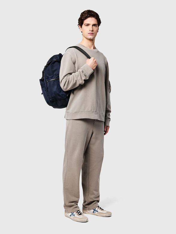 Cotton sweatshirt with sleeve pocket - 2