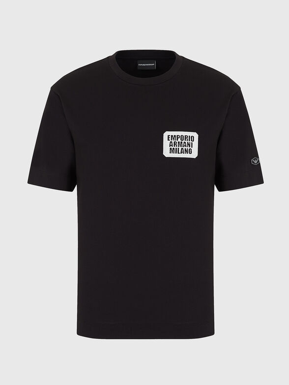 Round neck cotton T-shirt - 1