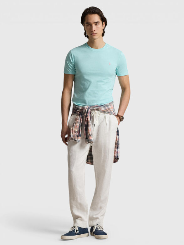 Blue cotton T-shirt - 2