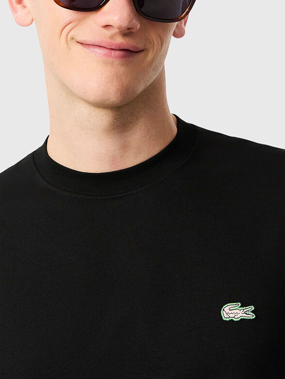 Cotton T-shirt with accent back - 3