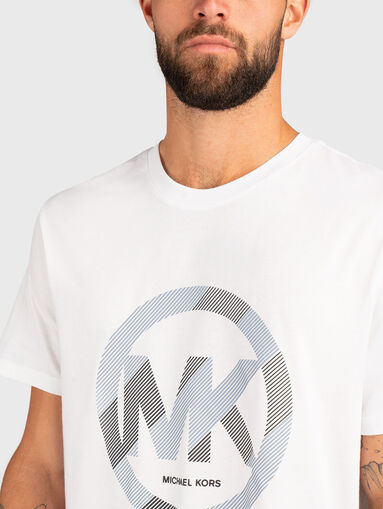 T-shirt with round neck and logo - 4