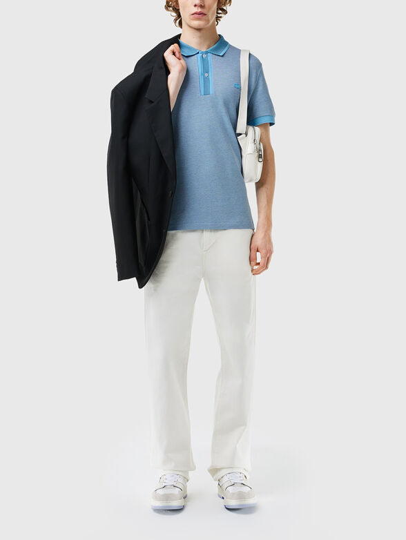 Piqu&eacute; contrast collar polo - 2