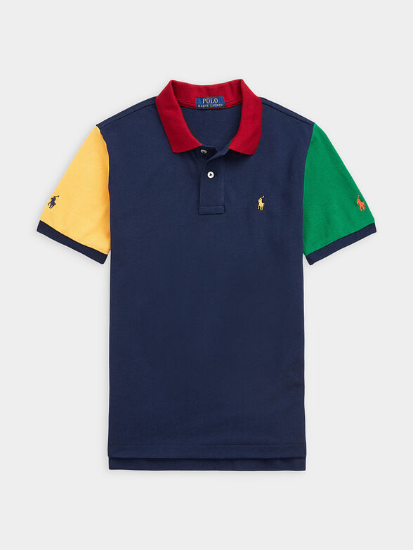 Polo shirt with color-block effect - 1