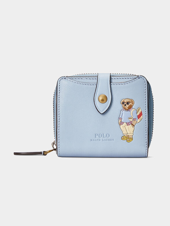 Small purse in light blue color with Polo Bear accent - 1
