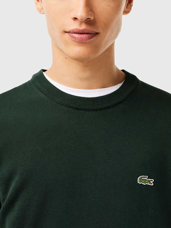 Crew neck cotton sweater - 4