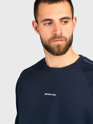 Black sweatshirt with logo details - 5