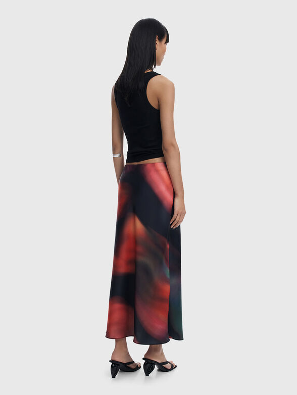 MANCHAROJA print midi skirt - 2