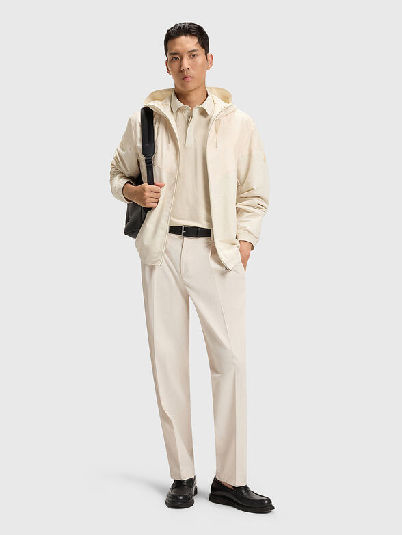 Cotton blend polo shirt with logo - 2