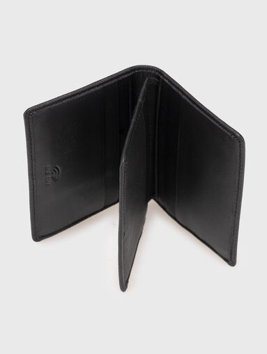 Leather cardholder with logo - 4