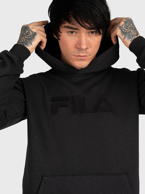 BISHKEK sweatshirt with logo element and hood - 4