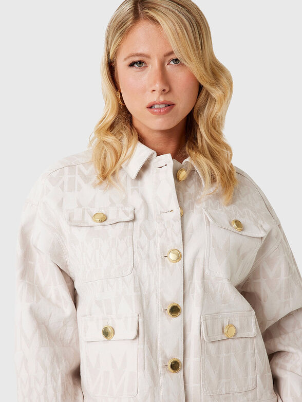 SARAH denim jacket with accent buttons - 4