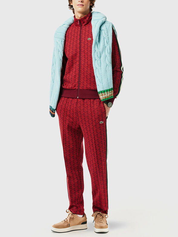 Sweatshirt with monogram print in brown - 2