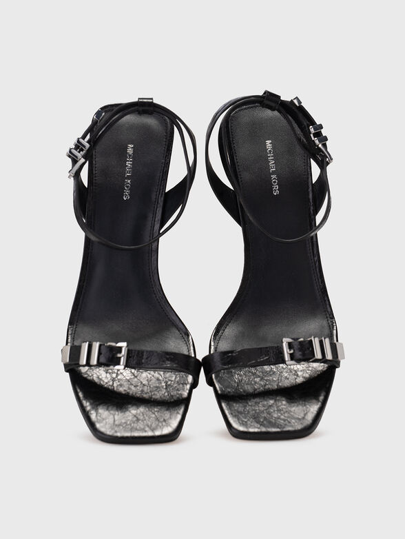 Leather heeled sandals - 6