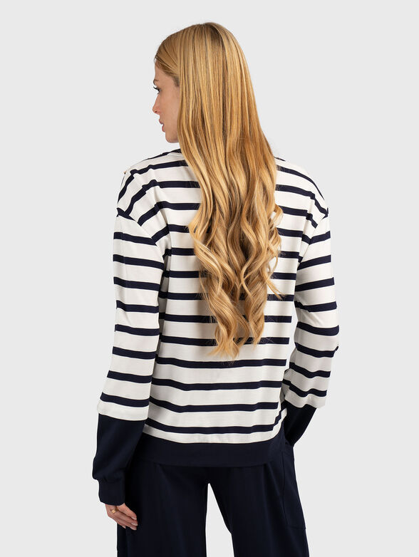 Striped viscose blend sweatshirt - 3