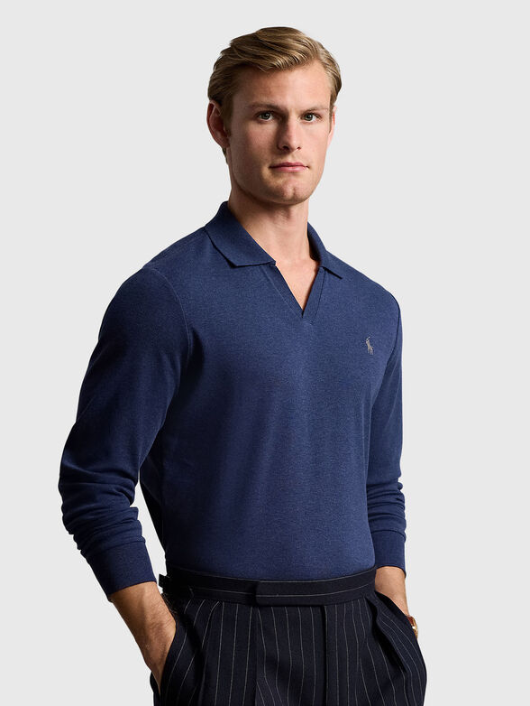 Navy blue polo shirt - 1