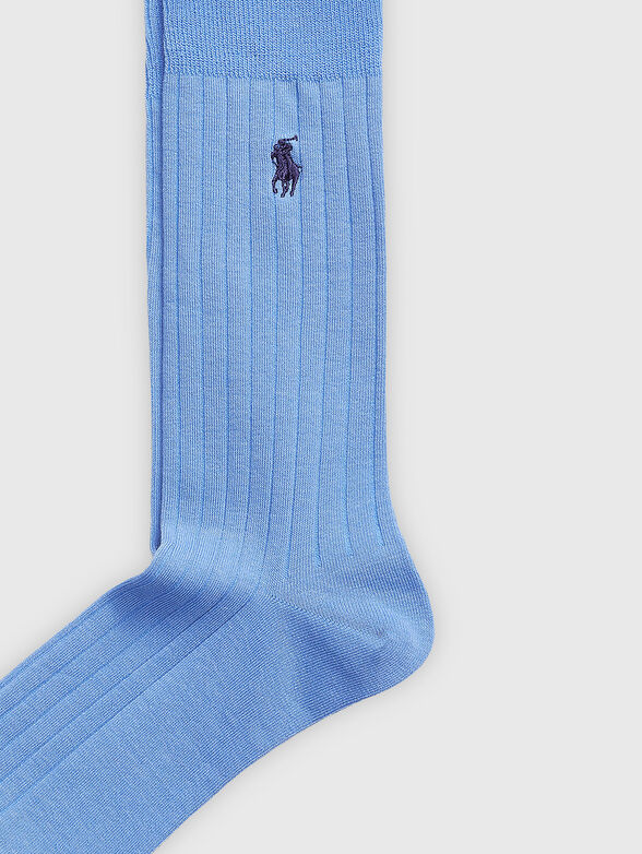 Socks with contrasting logo embroidery - 2